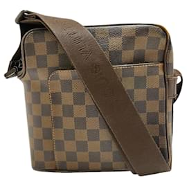 Louis Vuitton-Sac à épaule Olav Damier Louis Vuitton-Marron