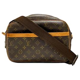 Louis Vuitton-Sac à épaule Monogram Louis Vuitton-Marron