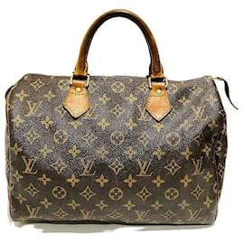 Louis Vuitton-Louis Vuitton Speedy 30 Monogram Handbag-Brown