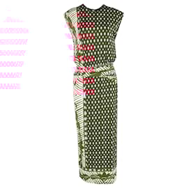 Autre Marque-Johanna Ortiz Indian Charisma Midi Dress In Red Viscose-Red,Dark red