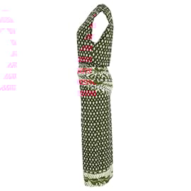 Autre Marque-Johanna Ortiz Indian Charisma Midi Dress In Red Viscose-Red,Dark red