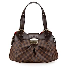 Louis Vuitton-Louis Vuitton Damier Sistina PM Shoulder Bag N41542-Metallic,Bronze