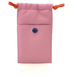 Hermès-Pochette en cuir pour smartphone Hermes-Rose