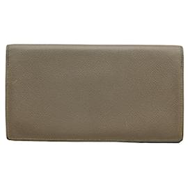 Hermès-Portefeuille Long en Cuir Hermes MC2 Fleming-Marron