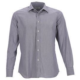 Chemise Rayée Prada en Coton Gris Gris