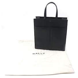 Bally-Bally MYTHOS TOTE NS Leather Tote Bag-Black