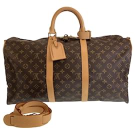 Louis Vuitton-Sac Boston 2way Monogram Keepall Bandoulière Louis Vuitton-Marron