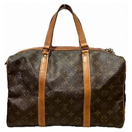 Louis Vuitton-Sac à main Souple Monogram Louis Vuitton-Marron