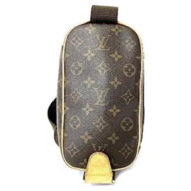 Louis Vuitton-Sac à épaule Pochette Gange Monogram Louis Vuitton-Marron