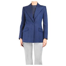 Gabriela Hearst Blauer Denim-Ein-Knopf-Blazer - Größe UK 8 Blau