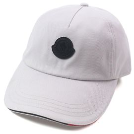 Boné Moncler de algodão Cinza