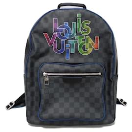 Louis Vuitton-Sac à dos Louis Vuitton Josh Damier Graphite-Noir