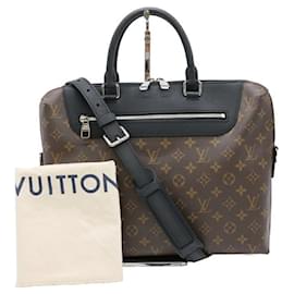 Louis Vuitton-Sac à épaule Monogram Macassar Louis Vuitton-Marron