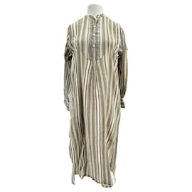Laurence Bras-Robe rayée-Khaki