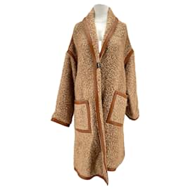 Loro Piana Abrigo de mohair Camello