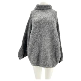 Autre Marque-Pull en laine d'alpaga-Grey