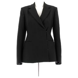 Alaïa Schwarzer Wollblazer Schwarz