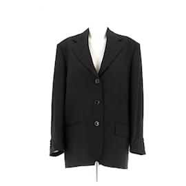Acne Studios black wool blend blazer Black