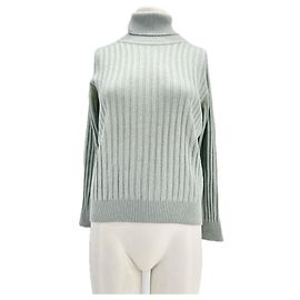 Autre Marque Suéter de gola alta em cashmere Azul