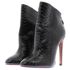 Alaïa Stiefeletten mit Absatz aus Python Schwarz