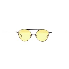 Autre Marque-Lunettes de soleil "Picciotto" en métal-Yellow