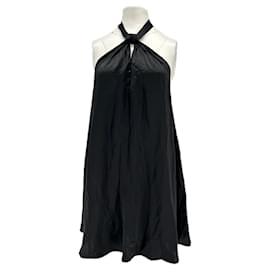 Autre Marque-Robe en soie-Black
