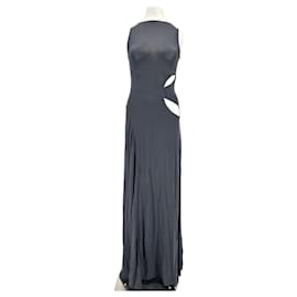 Autre Marque-Robe noire "Abelia"-Black