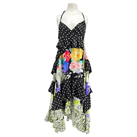 Attico-Robe en soie-Black