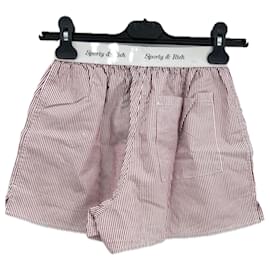 Autre Marque-Short à rayures-Dark red