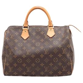 Louis Vuitton-Brown vintage 1998 Monogram Speedy 30 bag-Brown