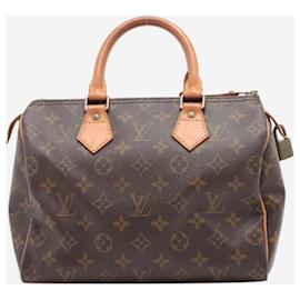 Louis Vuitton-Brown vintage 1992 Monogram Speedy 25 bag-Brown