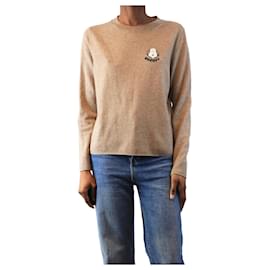 Autre Marque-Taupe Snoopy badge sweater - size XS-Other