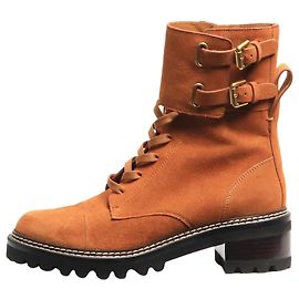 See by Chloé Brown suede combat boots - size EU 38.5 (UK 5.5) Brown