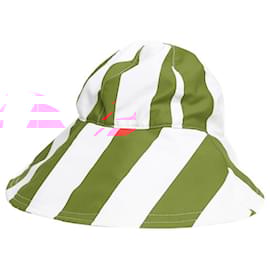 Autre Marque-Red and white striped bucket hat-Red