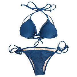 Autre Marque Blaues Bikini-Set mit Netzdetails - Größe M Blau