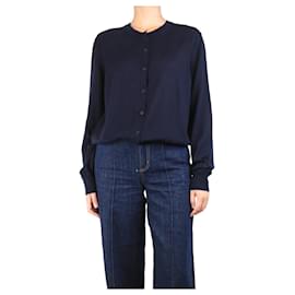 The row-Navy blue cashmere cardigan - size M-Blue