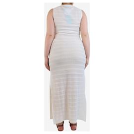 Melissa Odabash-White crochet maxi slip dress - size M-White
