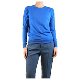 Stella Mc Cartney-Blue wool sweater - size UK 8-Blue
