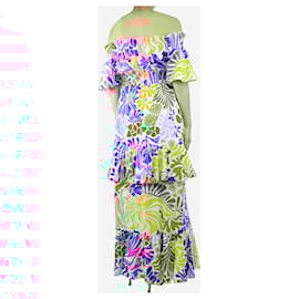 Autre Marque-Multicolour floral tiered midi dress - size UK 10-Multiple colors