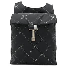 Chanel-Chanel Old Travel Line Rucksack Backpack-Black,Red