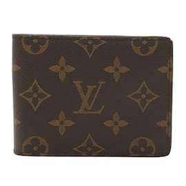 Louis Vuitton-Portefeuille bi-fold Monogram Louis Vuitton-Marron,Monogramme