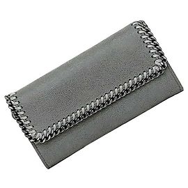 Stella Mc Cartney Stella McCartney Gray Bi-fold Long Wallet Brown