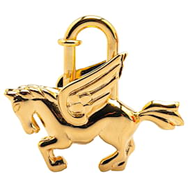Hermès-Charm de verrouillage Pegasus en or plaqué Hermès-Doré