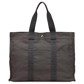 Hermès-Hermès Gris Herline GM-Marron