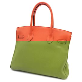 Hermès-Hermès Orange Clemence Birkin Retourne 30-Orange