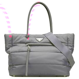Prada-Prada Pink Tessuto Bomber Tote-Pink