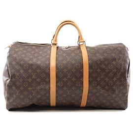 Louis Vuitton-Louis Vuitton Brown Monogram Keepall 60-Brown