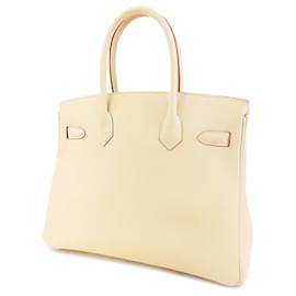 Hermès-Hermès Brun Epsom Birkin Retourne 30-Marron,Beige