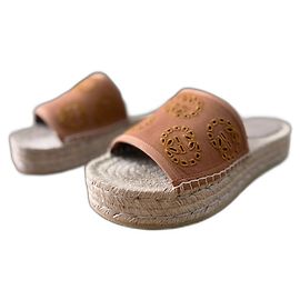 Gucci espadrille sandals Brown Beige Orange