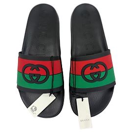 Gucci Slide GG Black Red Green